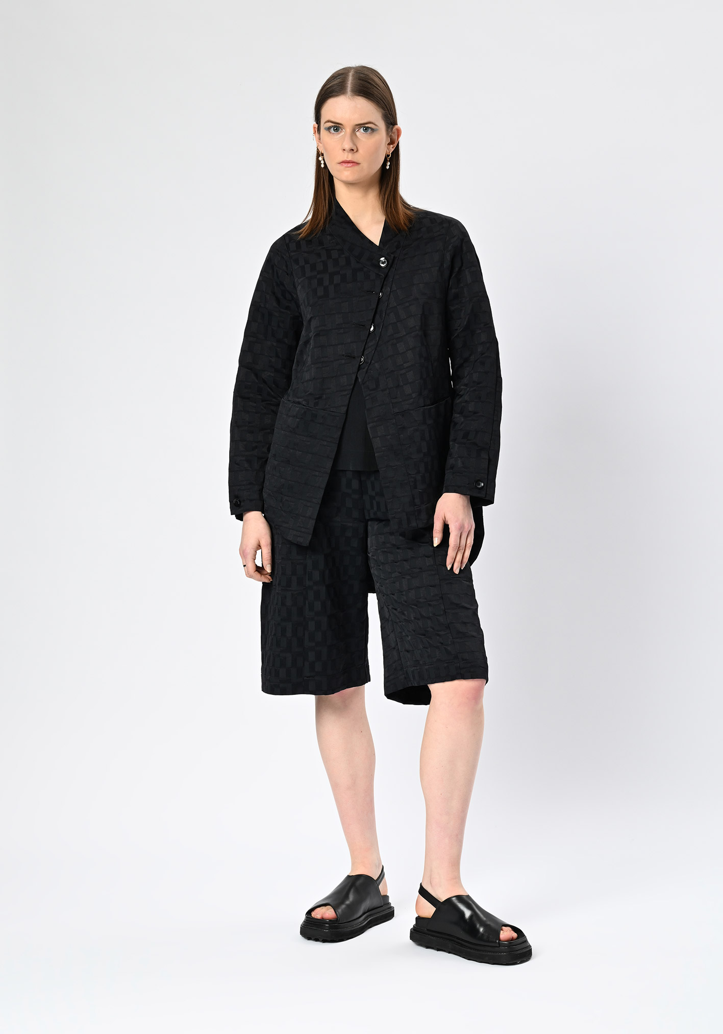 buy the latest District Detachable Panel Jacket (Texture) online