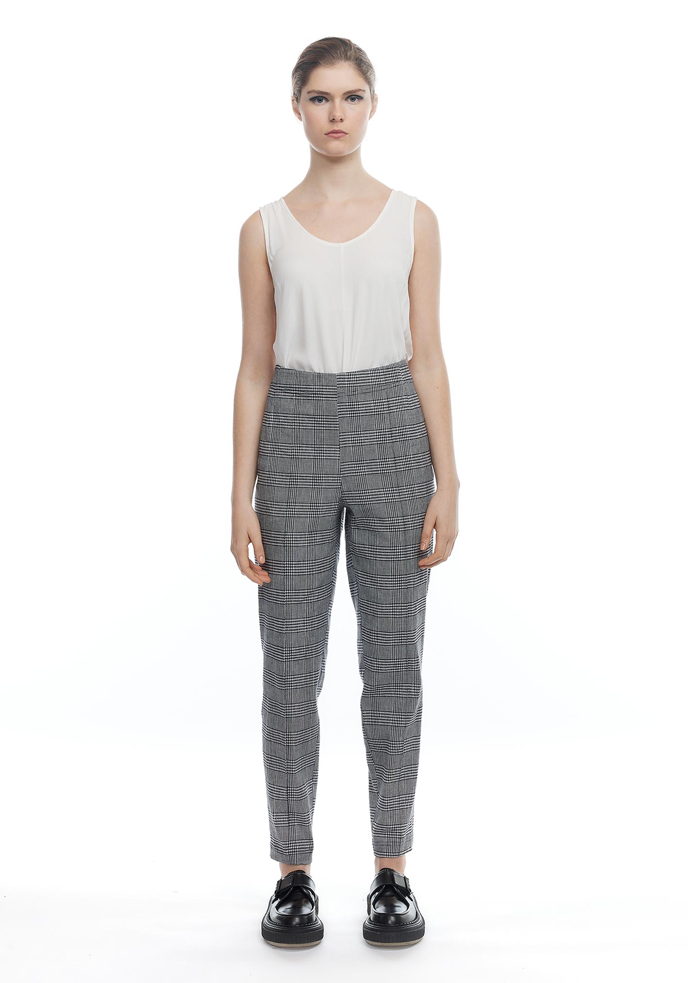 buy the latest Check Out Pintuck Slim Pant online
