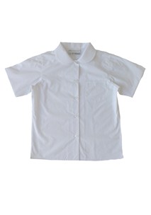 buy the latest Forestville Girls White Short Sleeve Peter Pan Blouse online