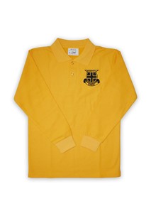 buy the latest Birchgrove Unisex Gold Long Sleeve Polo Shirt online