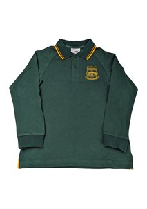 buy the latest Camdenville Unisex Bottle Green Long Sleeve Polo online