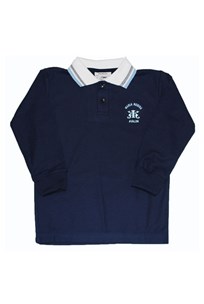 buy the latest Maria Regina Boys Long Sleeve Navy Polo online