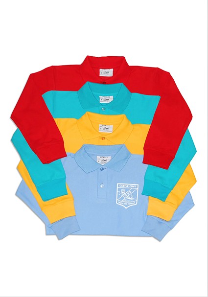 buy the latest Castle Cove Unisex Long Sleeve Sport Polo online