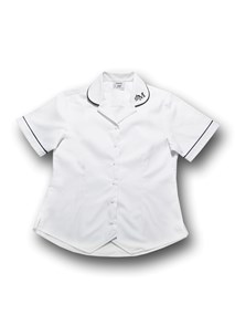 buy the latest St Michaels Lane Cove Short Sleeve White Blouse online